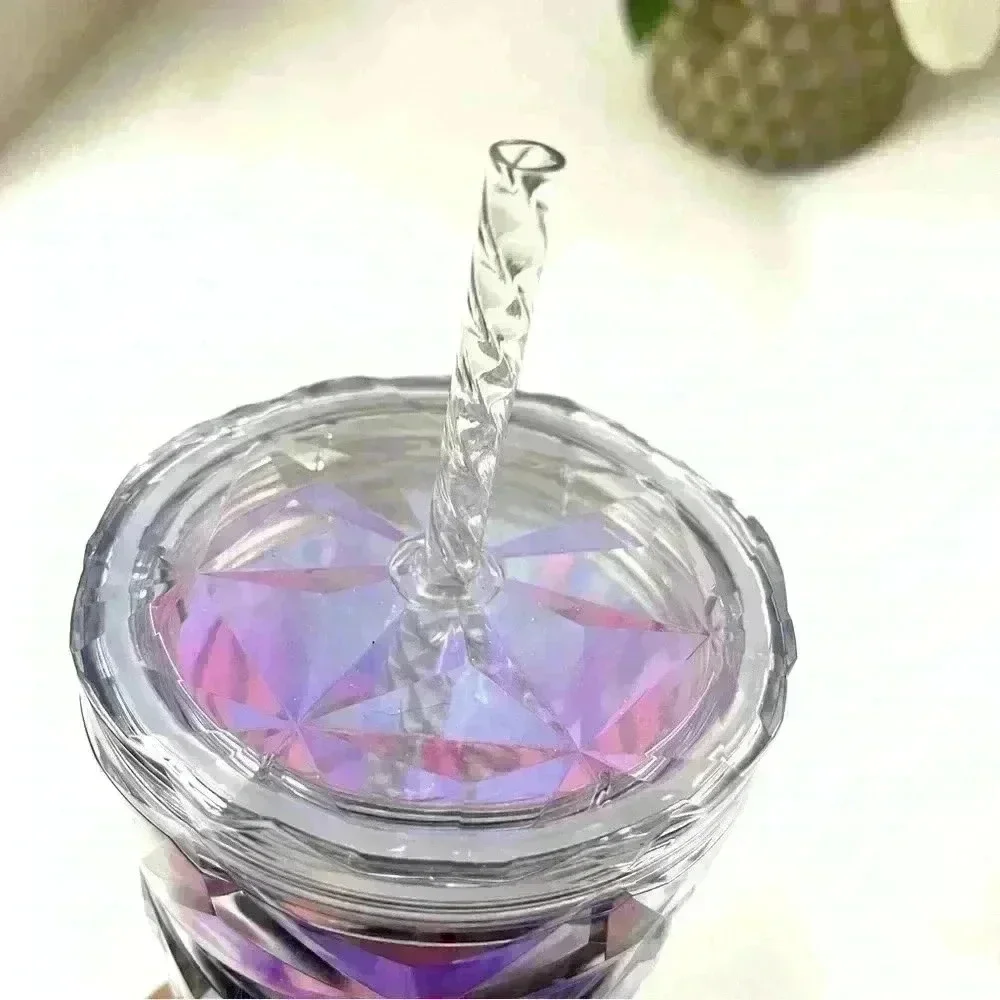 NWT Starbuck Iridescent Ice Crystal “Frozen”Holiday 2023 Tumbler Limited Edition